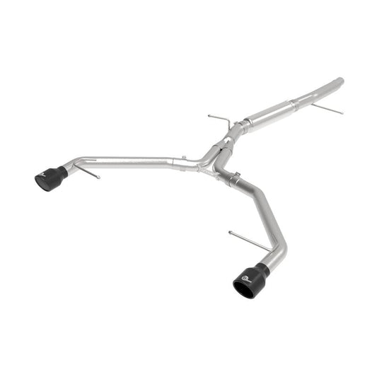 aFe MACH Force-Xp 3 IN to 2-1/2 IN Stainless Steel Axle-Back Exhaust System Black (49-36419-B)