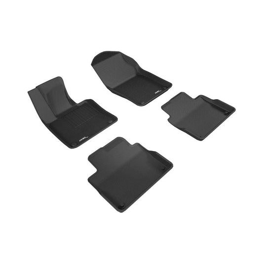 3D MAXpider KAGU 1st & 2nd Row Floormats - Black | 2017-2019 Volvo S90/V90 (L1VV02201509)