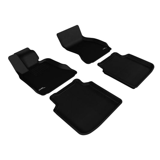 3D MAXpider KAGU 1st & 2nd Row Floormats - Black | 2009-2012 BMW 7 Series LI F02/F04 (L1BM05201509)