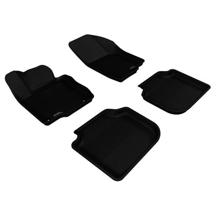 3D MAXpider KAGU 1st & 2nd Row Floormats - Black | 2012-2019 Volkswagen Passat (L1VW05601509)