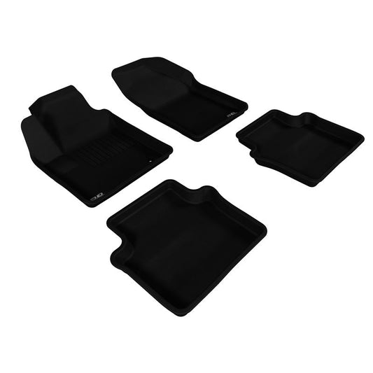 3D MAXpider KAGU 1st & 2nd Row Floormats - Black | 2007-2010 Chrysler Sebring Sedan (L1CY00101509)