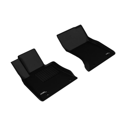 3D MAXpider KAGU 1st Row Floormats - Black | 15-16 Hyundai Genesis Sedan AWD / 17-20 G80 AWD (L1HY05011509)