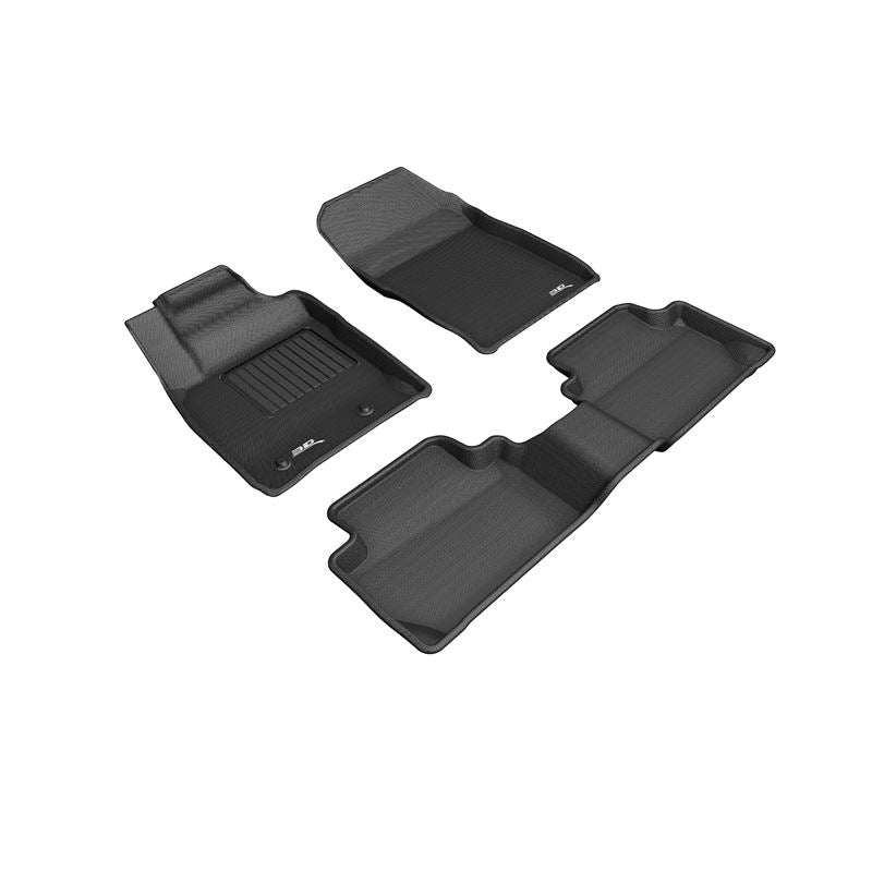 3D MAXpider KAGU 1st & 2nd Row Floormats - Black | 2018-2020 Ford Ecosport (L1FR11501509)
