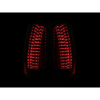 ANZO USA 2007-2014 Chevrolet Suburban LED Taillights Red/Clear - Escalade Look (311190)