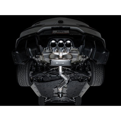 AWE Tuning Touring Edition Exhaust w/ Triple Chrome Silver Tips for 2024 Acura Integra Type S DE5 FWD (3015-52335)