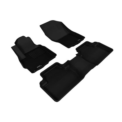 3D MAXpider KAGU 1st & 2nd Row Floormats - Black | 2011-2019 Mitsubishi Outlander (L1MT01001509)