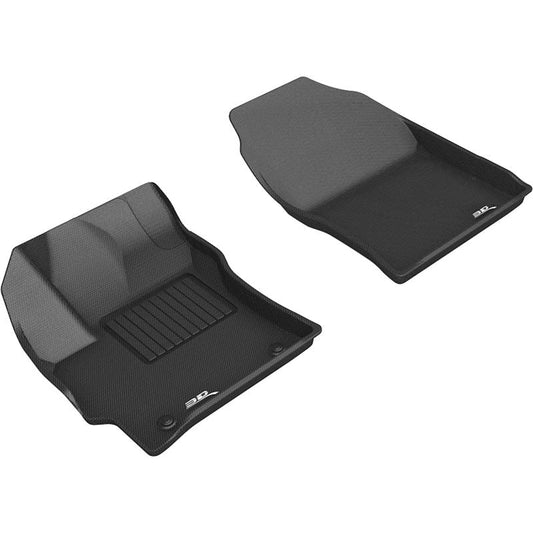 3D MAXpider KAGU 1st Row Floormats - Black | 2019-2020 Toyota Corolla Hatchback (L1TY24611509)