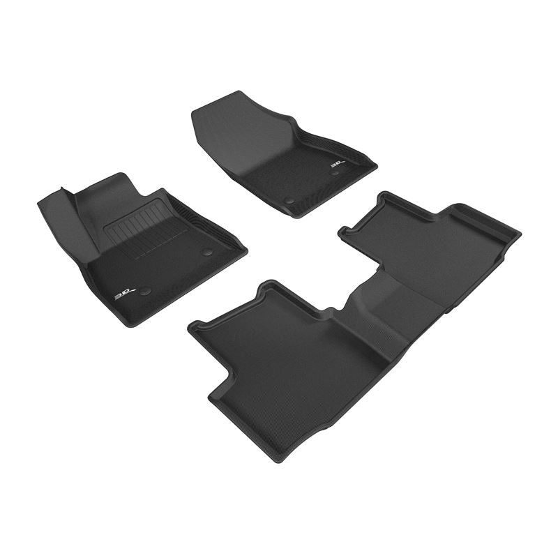 3D MAXpider KAGU 1st & 2nd Row Floormats - Black | 2016-2019 Chevrolet Cruze (L1CH07601509)