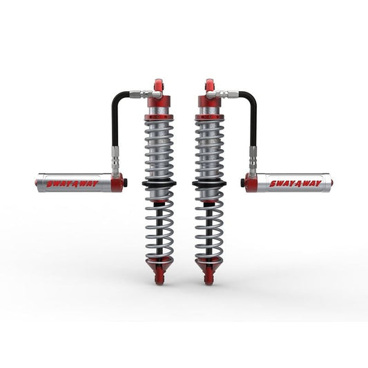 aFe 17-19 Polaris RZR 925/1000cc Sway-A-Way 2.5 Front Coilover Kit w/ Remote Reservoirs and Comp Adj (851-5600-02-CA)