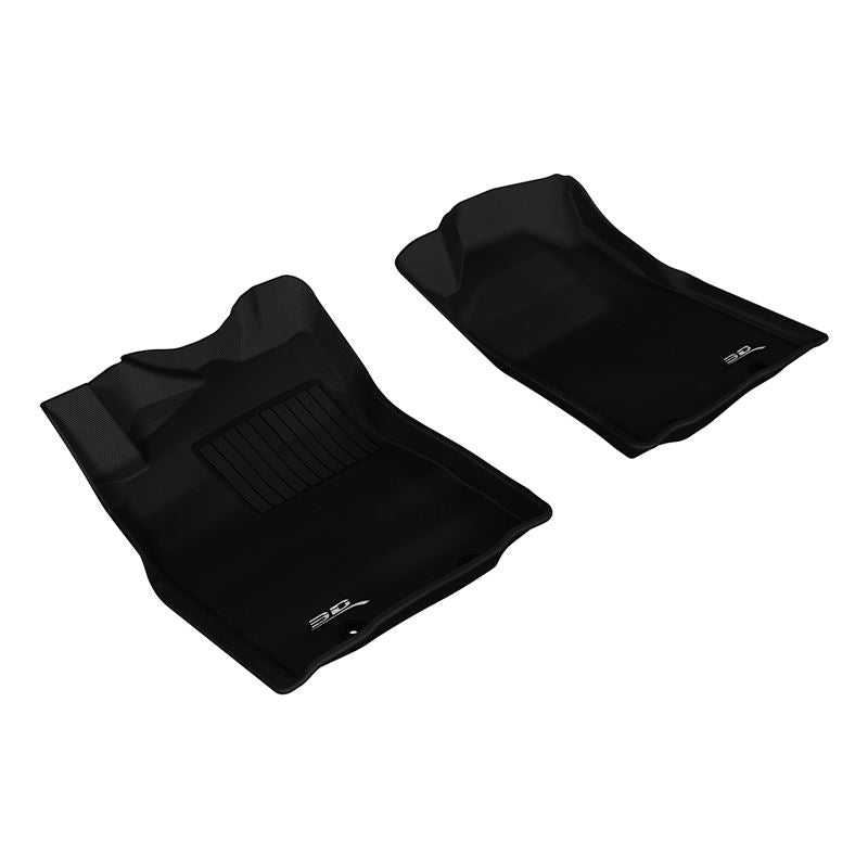 3D MAXpider KAGU 1st Row Floormat - Black | 2012-2015 Toyota Tacoma Reg/Acs Cab (L1TY09111509)