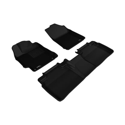 3D MAXpider KAGU 1st & 2nd Row Floormats - Black | 2015-2017 Toyota Camry (L1TY17301509)