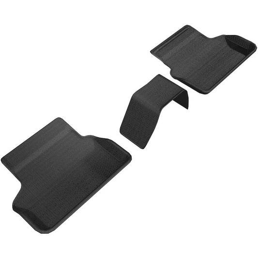3D MAXpider KAGU 2nd Row Floormats - Black | 2017-2020 BMW 5 Series G30/G31 (L1BM08421509)