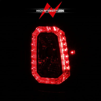 ANZO LED Tail Light Assembly Red/Clear Lens Chrome Housing Pair | Chevy Silverado 1500 (03-06) (311329)