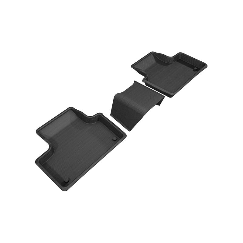 3D MAXpider KAGU 2nd Row Floormats - Black | 2018-2020 Volvo XC60 (L1VV02521509)