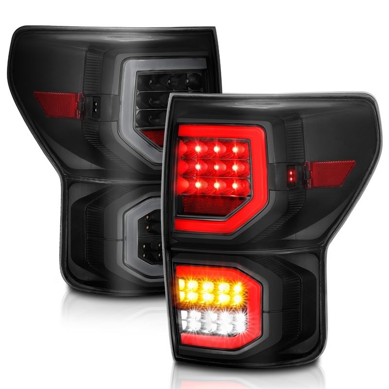ANZO LED Tail Light Assembly Black Housing w/ Smoke Lens Pair | Toyota Tundra (07-13) (311337)