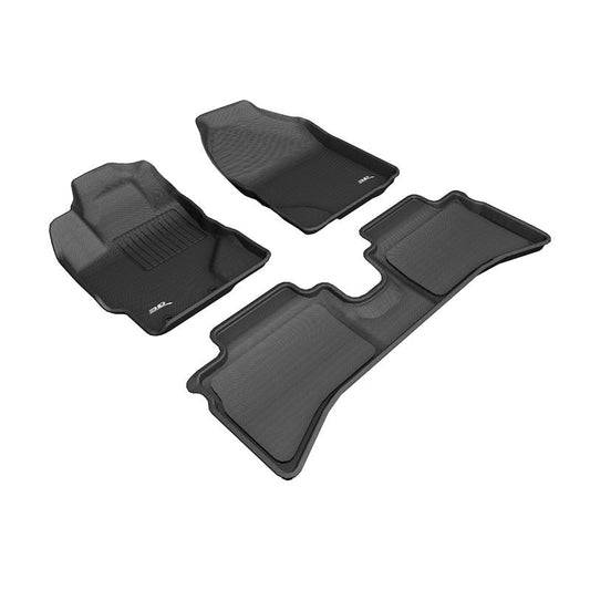 3D MAXpider KAGU 1st & 2nd Row Floormats - Black | 2016-2019 Toyota Prius C (L1TY24201509)