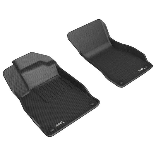 3D MAXpider KAGU 1st Row Floormats - Black | 19-23 Audi A6/A7 / 21-24 RS6/RS7 (L1AD05411509)