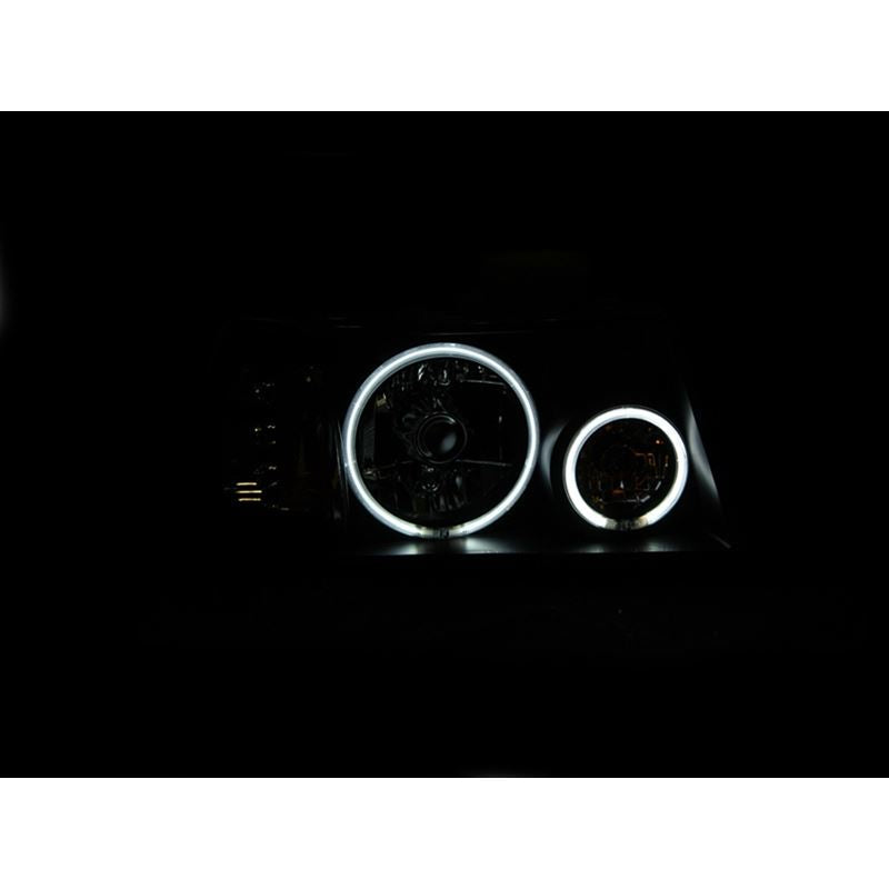 ANZO Projector Headlights w/ Halo Black (CCFL) | Ford Ranger (01-11) (111152)