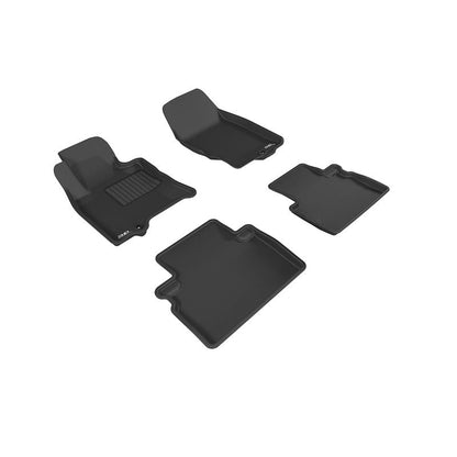 3D MAXpider KAGU 1st & 2nd Row Floormats - Black | 2016-2017 Infiniti QX50 (L1IN01901509)