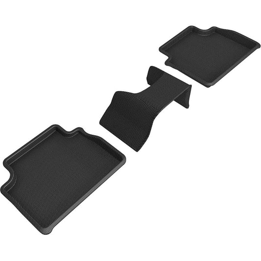 3D MAXpider KAGU 2nd Row Floormats - Black | 17-21 Alfa Romeo Giulia / Giulia Quadrifoglio (L1AR00121509)