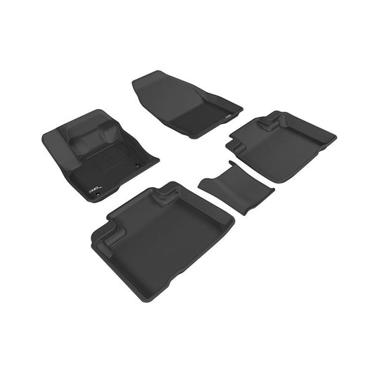 3D MAXpider KAGU 1st & 2nd Row Floormats - Black | 2015-2020 Ford Edge (L1FR09301509)