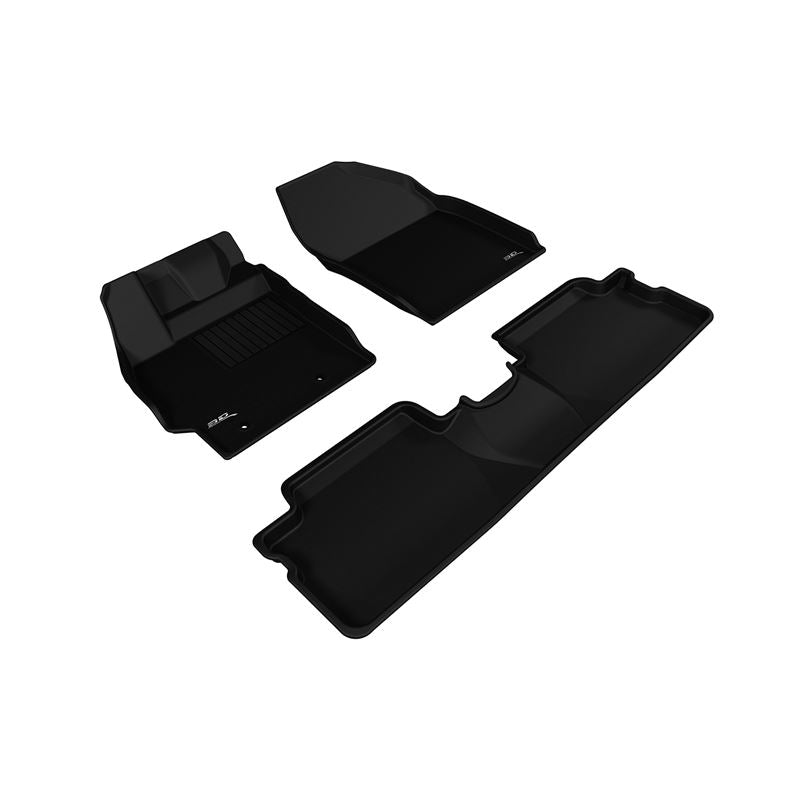 3D MAXpider KAGU 1st & 2nd Row Floormats - Black | 2013-2015 Scion XB (L1SC00501509)