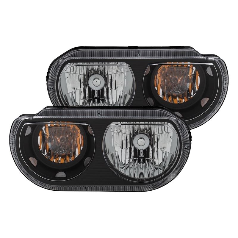ANZO Crystal Headlights Black | Dodge Challenger (08-14) (121526)