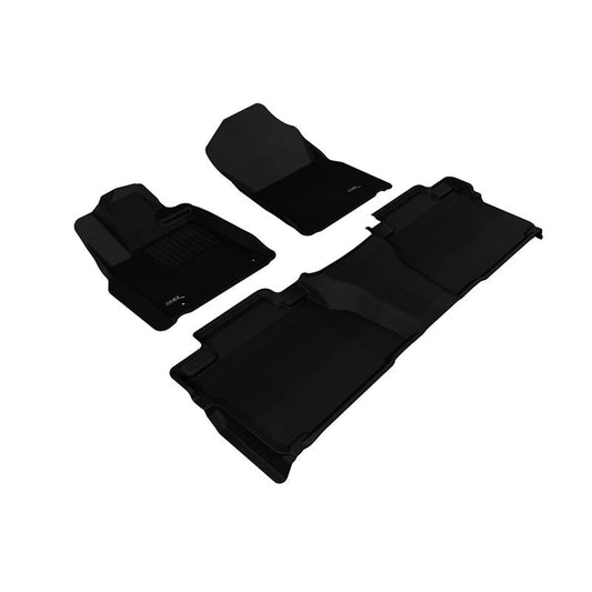 3D MAXpider KAGU 1st & 2nd Row Floormats - Black | 2014-2020 Toyota Tundra Double Cab (L1TY15401509)
