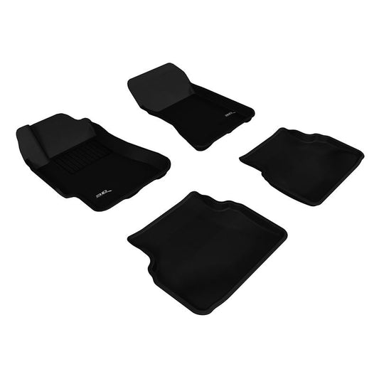 3D MAXpider KAGU 1st & 2nd Row Floormats - Black | 2002-2007 Subaru Impreza (L1SB01001509)