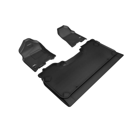 3D MAXpider KAGU 1st & 2nd Row Floormats - Black | 2019-2020 Dodge Ram 1500 Crew Cab (L1DG02801509)