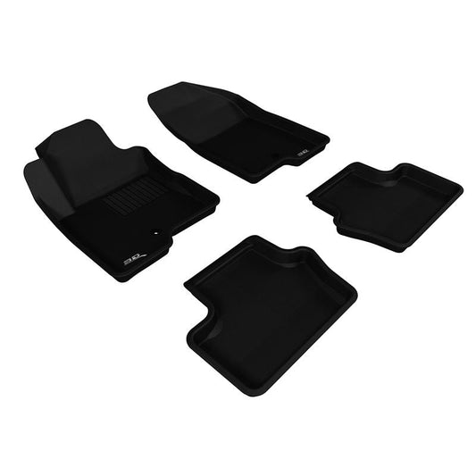 3D MAXpider KAGU 1st & 2nd Row Floormats - Black | 2007-2017 Jeep Compass/Patriot (L1JP00901509)