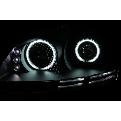 ANZO USA 2006-2009 Volkswagen Rabbit Projector Headlights w/ Halo Black (CCFL) (121345)
