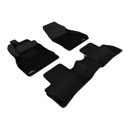 3D MAXpider KAGU 1st & 2nd Row Floormats - Black | 2011-2018 Nissan Juke (L1NS06401509)