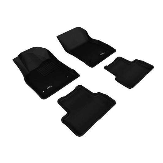 3D MAXpider KAGU 1st & 2nd Row Floormats - Black | 2011-2015 Chevrolet Cruze/Cruze Limited (L1CH04401509)