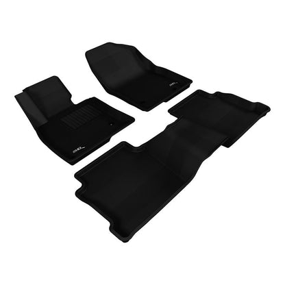 3D MAXpider KAGU 1st & 2nd Row Floormats - Black | 2014-2019 Mazda Mazda6 (L1MZ04001509)