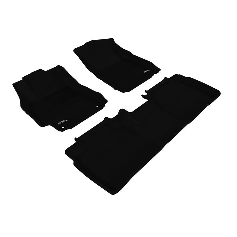 3D MAXpider KAGU 1st & 2nd Row Floormats - Black | 2012-2014 Toyota Camry/Camry Hybrid (L1TY08601509)