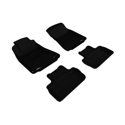 3D MAXpider KAGU 1st & 2nd Row Floormats - Black | 2006-2013 Lexus IS (L1LX00601509)