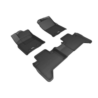 3D MAXpider KAGU 1st & 2nd Row Floormats - Black | 2018-2020 Toyota Tacoma Double Cab (L1TY25101509)