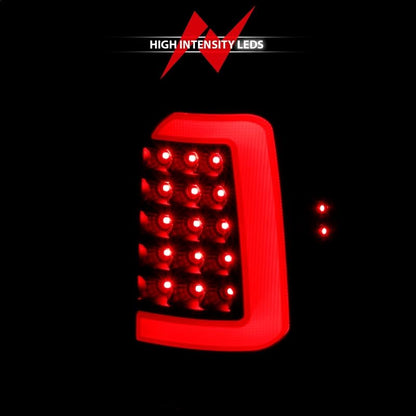 ANZO LED Tail Light Assembly Black Housing Clear Lens Pair | Dodge Dakota (97-04) (311347)