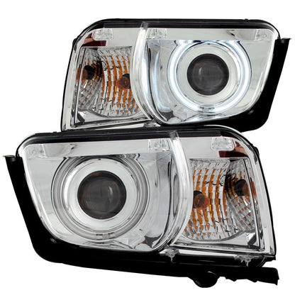ANZO USA 2010-2013 Chevrolet Camaro Projector Headlights w/ Halo Chrome (CCFL) (121311)