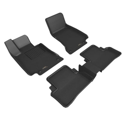 3D MAXpider KAGU 1st & 2nd Row Floormats - Black | 2017-2019 Mercedes-Benz E-Class Sedan W213 (L1MB08801509)