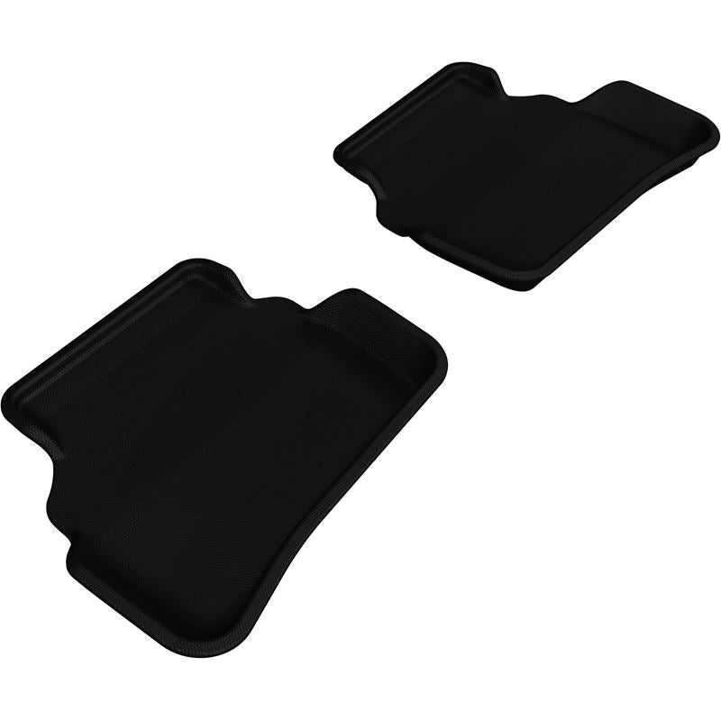 3D MAXpider KAGU 2nd Row Floormats - Black | 2008-2014 Mercedes-Benz C-Class Sedan W204 (L1MB00921509)