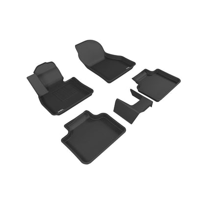 3D MAXpider KAGU 1st & 2nd Row Floormats - Black | 2016-2020 BMW X1/X2 F48/F39 (L1BM07301509)