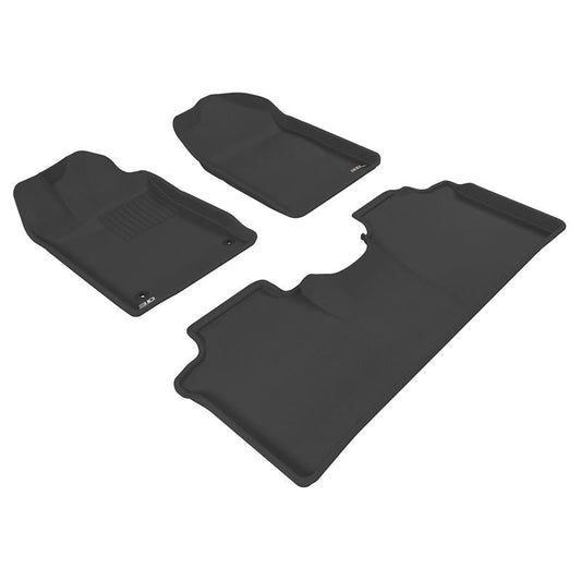 3D MAXpider KAGU 1st & 2nd Row Floormats - Black | 2005-2012 Toyota Avalon (L1TY05501509)