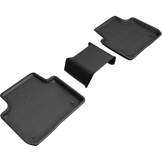 3D MAXpider KAGU 2nd Row Floormats - Black | 2019-2019 Porsche Cayenne (L1PO01921509)