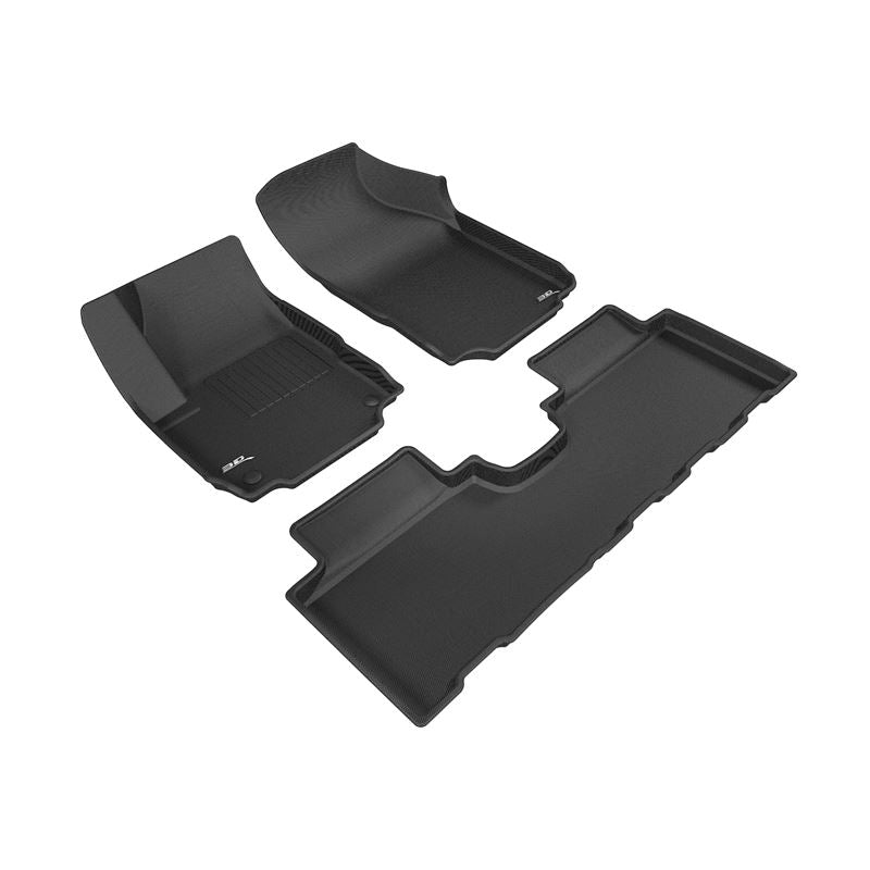 3D MAXpider KAGU 1st & 2nd Row Floormats - Black | 2018-2020 Chevrolet Equinox (L1CH08501509)