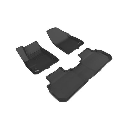 3D MAXpider KAGU 1st & 2nd Row Floormats - Black | 2017-2020 Cadillac XT5 (L1CD01601509)