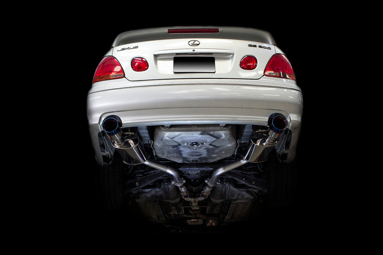 ISR IS-MBSE-GS300 Dual Exhaust Blue Tip For Lexus GS300 (98-05)