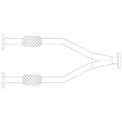 Revel T50200FR Medallion Touring-S Y-Pipe for 16-17 Infiniti Q50/Q60 3.0T RWD