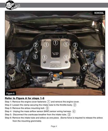 aFe Takeda Stage-2 Pro DRY S Cold Air Intake | Infiniti G35/37, Q60, Q40 (07-15) (TA-3016P)